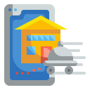 external food-delivery-stay-at-home-wanicon-flat-wanicon icon