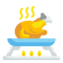 external fried-chicken-cooking-wanicon-flat-wanicon icon