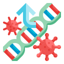 external gene-virus-mutation-wanicon-flat-wanicon icon