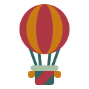 external hot-air-balloon-transportation-wanicon-flat-wanicon icon