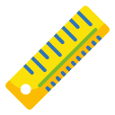 external ruler-stationery-and-office-wanicon-flat-wanicon icon