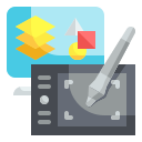 external tablet-graphic-design-wanicon-flat-wanicon icon