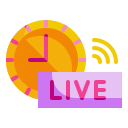 external time-live-and-streaming-wanicon-flat-wanicon icon