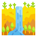external waterfall-adventure-wanicon-flat-wanicon icon