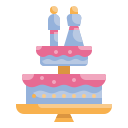external wedding-cake-wedding-wanicon-flat-wanicon icon