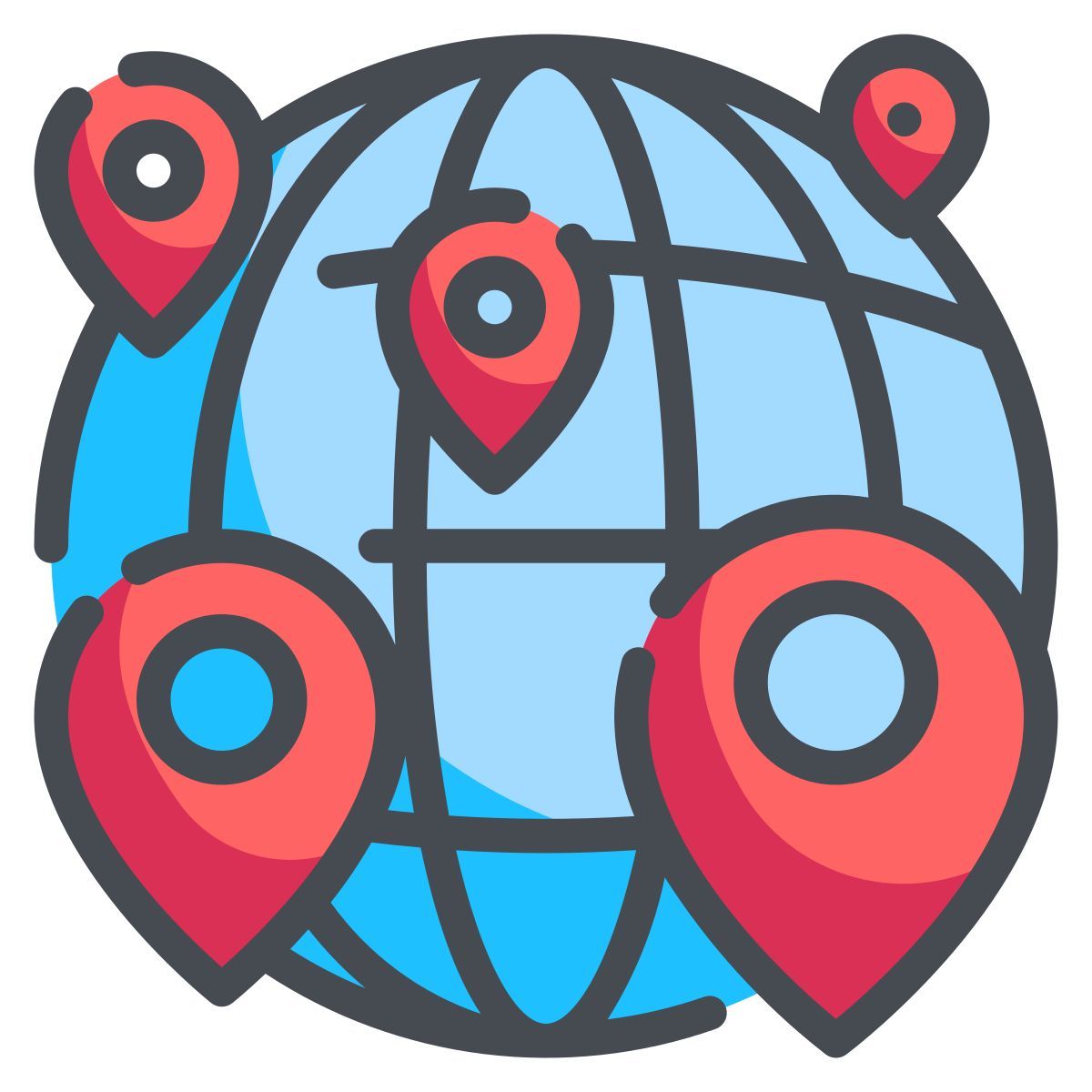 earth grid icon