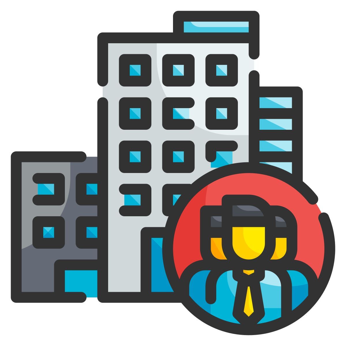 externe entreprise business administration wanicon lineal color wanicon icon