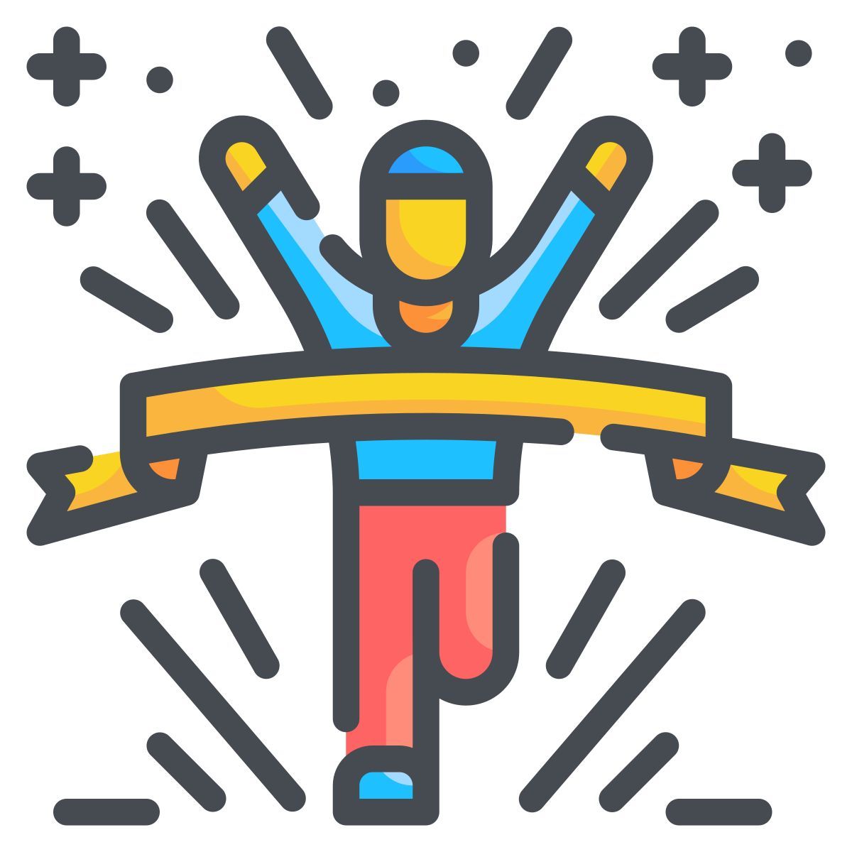 línea de meta icon