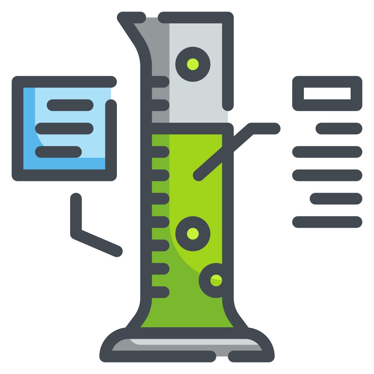 graduated cylinder icon