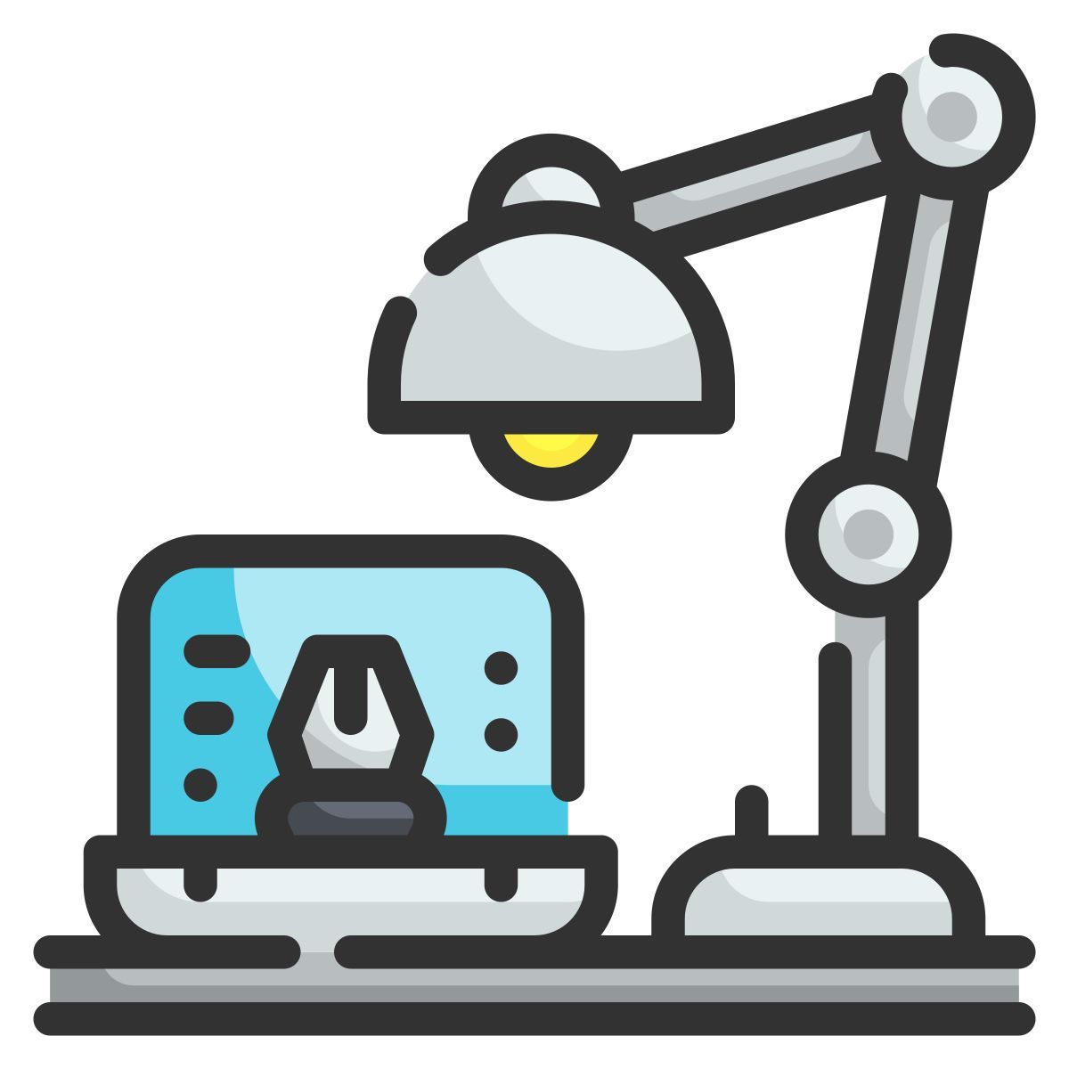 desk lamp icon