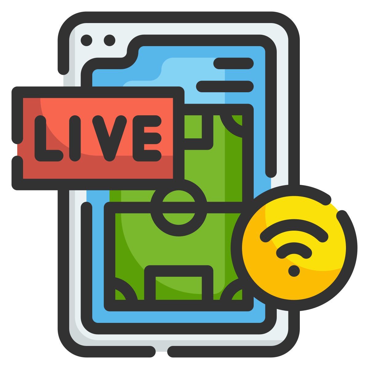 live streaming icon