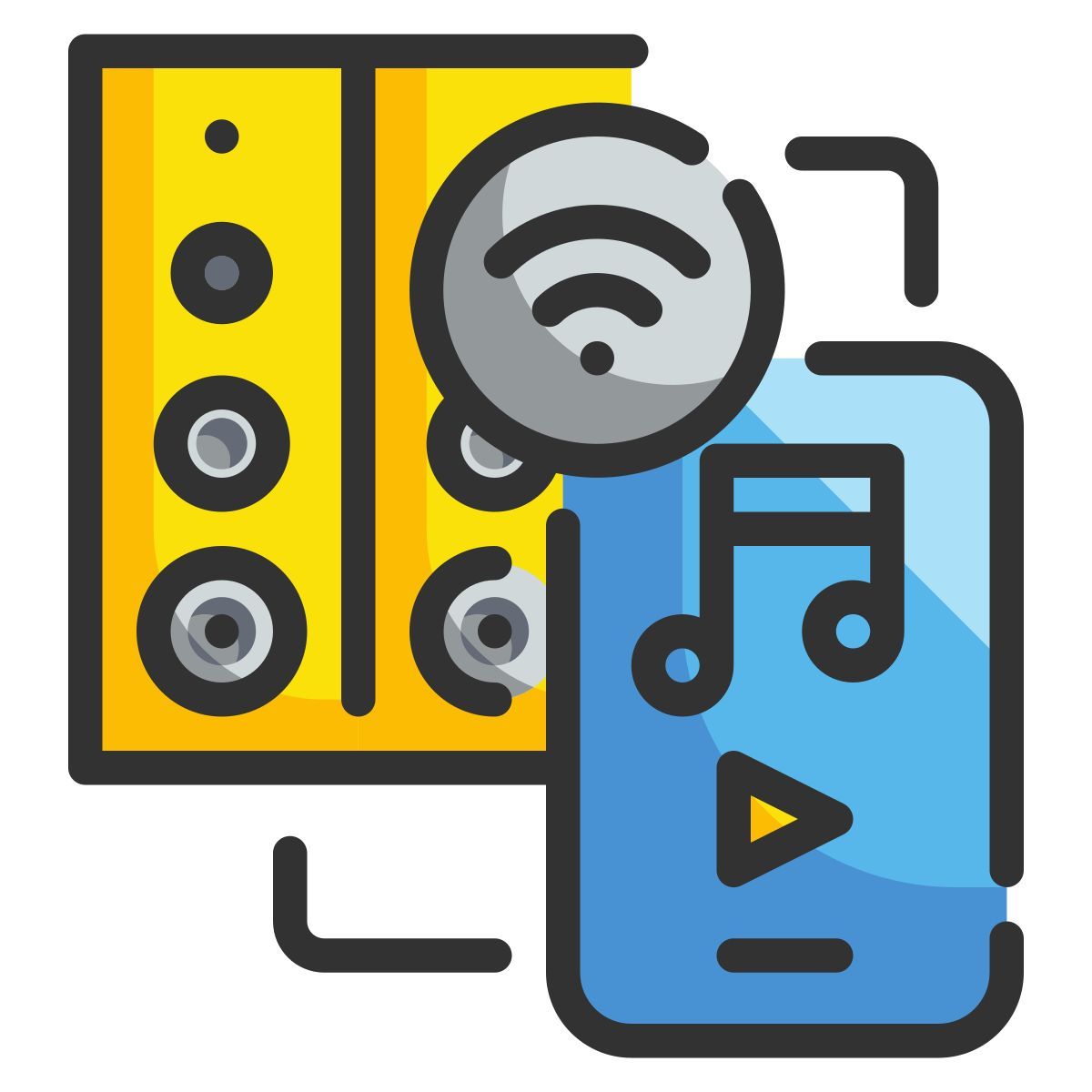 music speaker icon