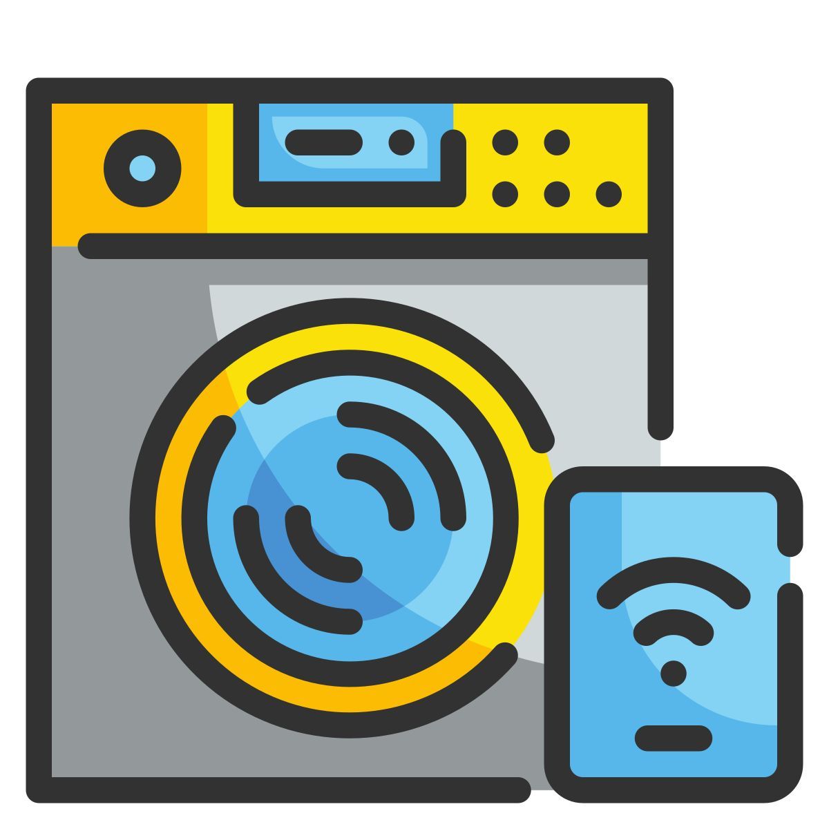 smart washing machine icon