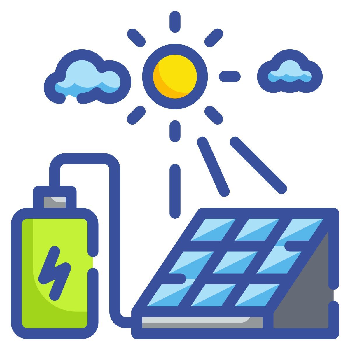 cella solare icon