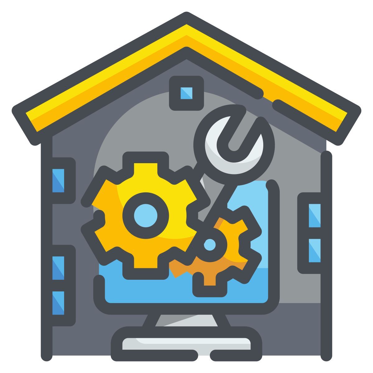 Trabalhando em casa icon