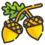 external acorn-thanksgiving-wanicon-lineal-color-wanicon icon
