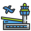 external airport-building-wanicon-lineal-color-wanicon icon