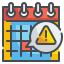 external alert-calendar-and-dates-wanicon-lineal-color-wanicon icon