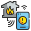 external alert-smart-home-wanicon-lineal-color-wanicon icon