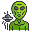 external alien-halloween-costume-avatar-wanicon-lineal-color-wanicon icon