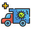 external ambulance-virus-transmission-wanicon-lineal-color-wanicon icon