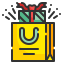 external bag-gift-box-wanicon-lineal-color-wanicon icon