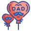 external balloon-fathers-day-wanicon-lineal-color-wanicon icon