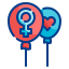 external balloon-womens-day-wanicon-lineal-color-wanicon icon