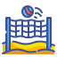 external beach-volleyball-summertime-wanicon-lineal-color-wanicon icon