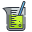 external beaker-laboratory-wanicon-lineal-color-wanicon icon