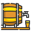 external beer-tap-oktoberfest-wanicon-lineal-color-wanicon icon