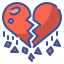 external broken-heart-love-wanicon-lineal-color-wanicon icon