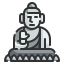 external buddha-china-wanicon-lineal-color-wanicon icon