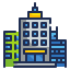 external building-real-estate-wanicon-lineal-color-wanicon icon