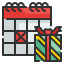 external calendar-gift-box-wanicon-lineal-color-wanicon icon