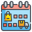 external calendar-online-shopping-wanicon-lineal-color-wanicon icon