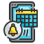 external calendar-smartphone-application-wanicon-lineal-color-wanicon icon
