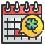 external calendar-st-patrick-day-wanicon-lineal-color-wanicon icon