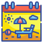 external calendar-summertime-wanicon-lineal-color-wanicon icon