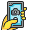 external camera-smartphone-application-wanicon-lineal-color-wanicon icon