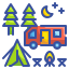 external camping-free-time-wanicon-lineal-color-wanicon icon