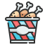 external chicken-takeaway-wanicon-lineal-color-wanicon icon