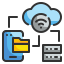 external cloud-storage-internet-of-things-wanicon-lineal-color-wanicon icon