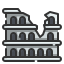 external colosseum-landmark-wanicon-lineal-color-wanicon icon