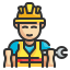 external construction-worker-labour-day-wanicon-lineal-color-wanicon icon