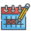 external date-calendar-and-dates-wanicon-lineal-color-wanicon icon