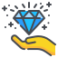 external diamond-award-and-success-wanicon-lineal-color-wanicon icon
