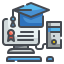 external diploma-online-course-wanicon-lineal-color-wanicon icon