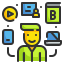 external elearning-education-technology-wanicon-lineal-color-wanicon icon