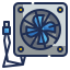 external fan-computer-hardware-wanicon-lineal-color-wanicon icon